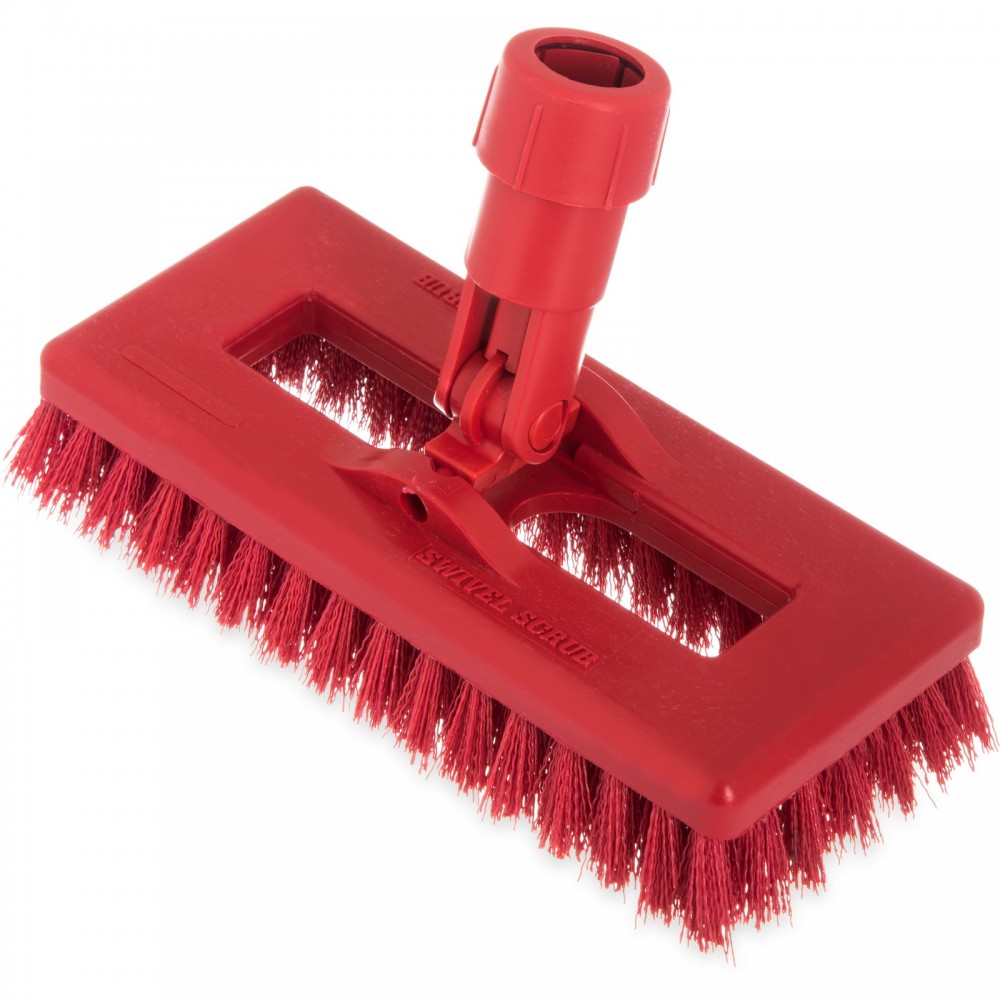 Swivel Poly Scrub Brush Head Red 8 Bortek Shop 