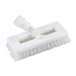 Swivel Poly Scrub Brush Head (White, 8\") Carlisle Foodservice Products 3815015