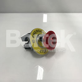 Switch E-Stop W/Name Plate Hi-Vac HVA380131