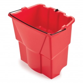 Rubbermaid WaveBrake Dirty Water Bucket, Red (18qt.)  2064907