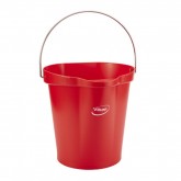 Hygienic Bucket, 3.17 gal, Red