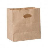 Bag Paper Kraft Die Cut Handle (11x6x11")