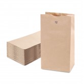 Bag Paper Kraft 12Lb Hd 400/Bdl 13.75X7X4.5