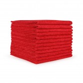 Microfiber Cloth Towels, Red, 16x16"
