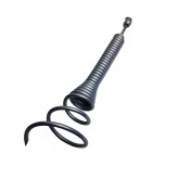 4" OD Round Wire Coiled Corkscrew w/ "B" Nut